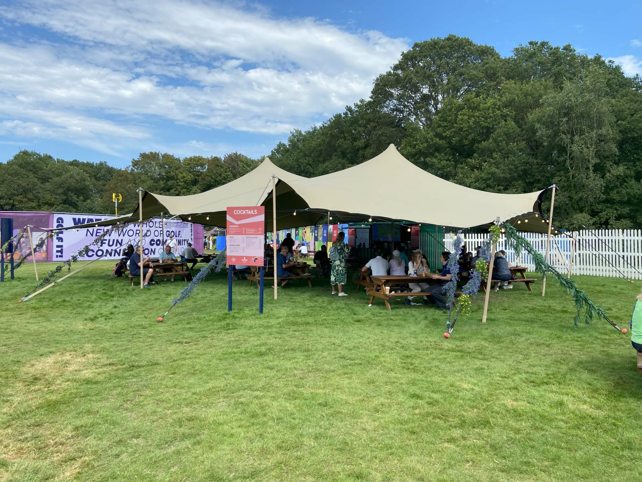 Stretch Tents at a Golf Events