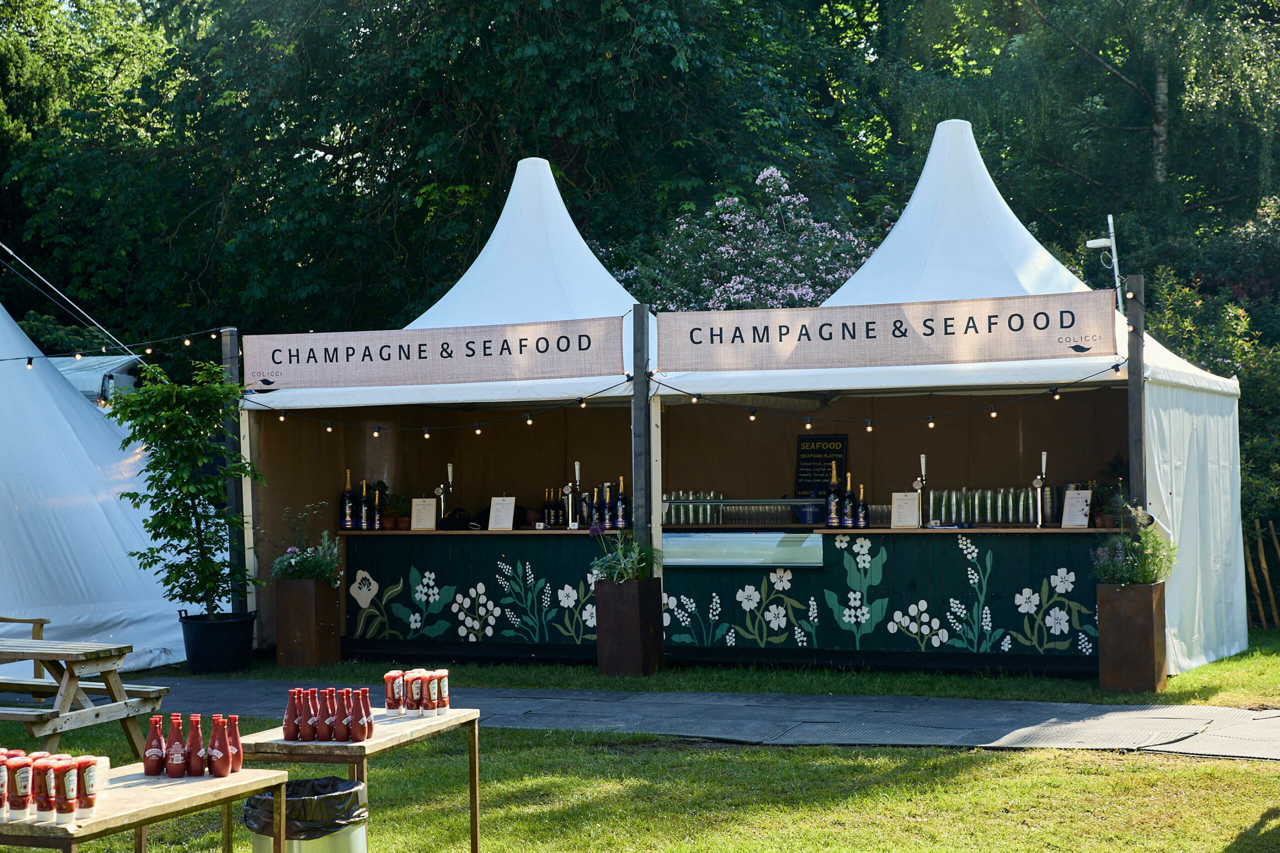 Champagne at Chelsea Flower Show