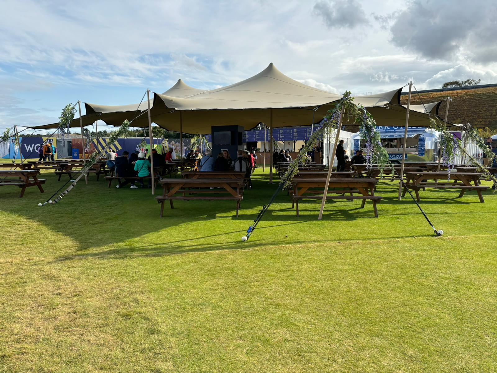 Womens Golf Open 2025 St Andrews Stretch Tent